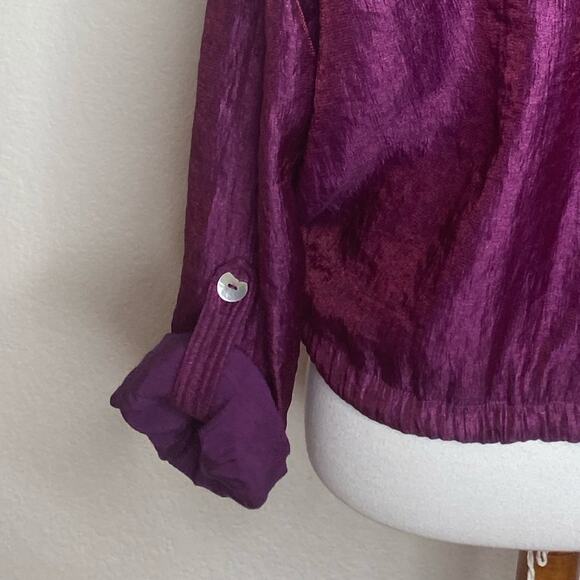 Vintage Purple Iridescent Lightweight Shirt / Shacket Size XL - Picture 7 of 9